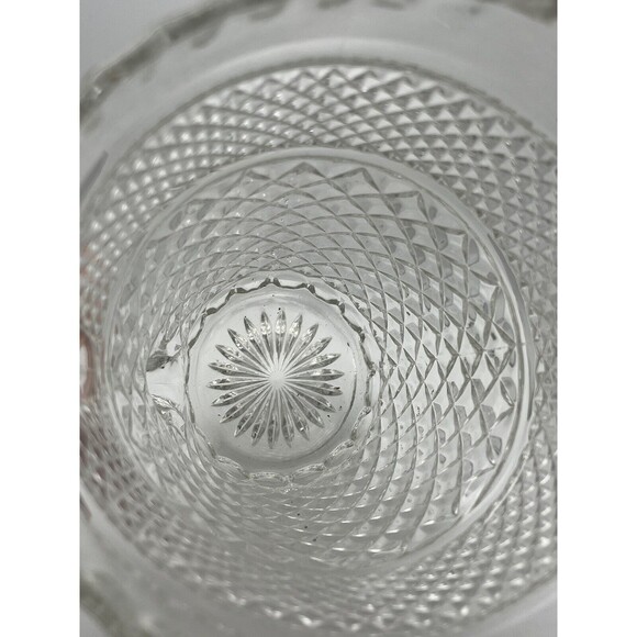 Vintage Anchor Hocking Wexford Clear Glass 64 Oz Pitcher and 8 Oz Creamer Bundle - Picture 12 of 14